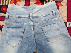 Stylish Light Wash Denim Jeans