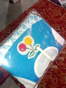 Blue Cherry Baby Bib