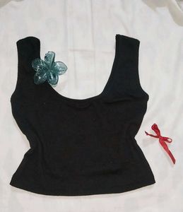 Cute Black Tank Top