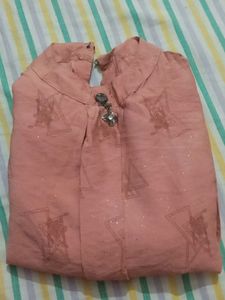 Peach Colour Crop Top