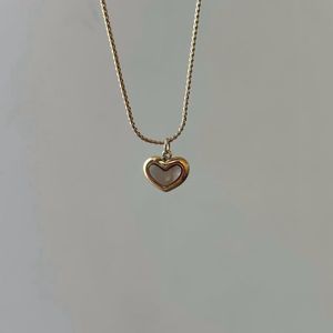 Reversible Heart ❤️ Pendant Necklace Anti-tarnish