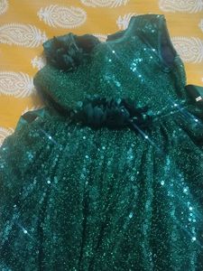 Sparkly Emerald Green Dress