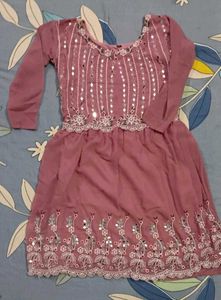 Mirror Work Kurta And Sharara