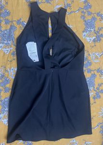 Black Halter Mini Dress