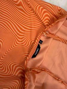 Orange Swirl Mini Dress