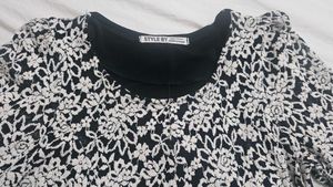 Retro Peplum Rockabilly Long Sleeve Crochet