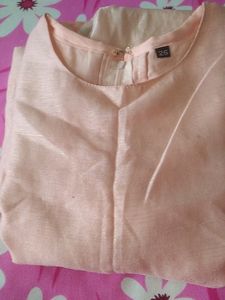Vintage Peach Sleeveless Dress