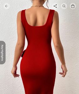 Chic Red Bodycon Dress