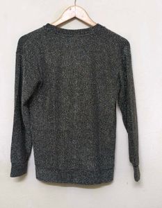 Trendy New Sparkly Silver Sweatshirt