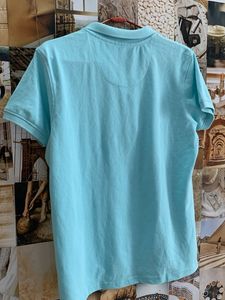 Cute Light Blue Polo Top