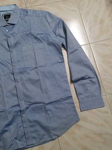 Branded Men&#39;s Blue Shirt