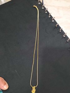 2K Gold Polish Spiritual Chain With Ganesha Locket