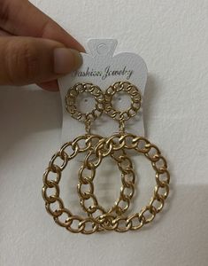 Chain Circle Earrings
