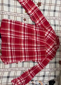 Red Plaid Flannel Shirt