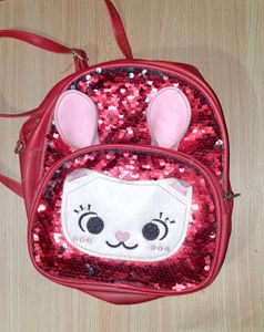 Red Sequin Backpack