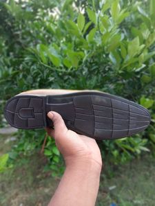 Tan Leather Oxford Dress Shoes