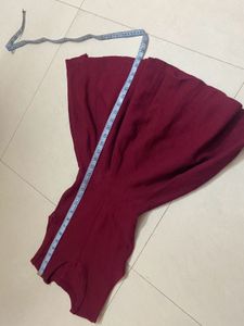 Maroon Flared Dress