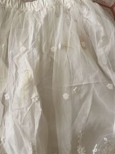 White Lace Mini Skirt