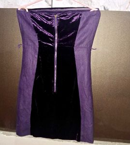 strapless mini dress
