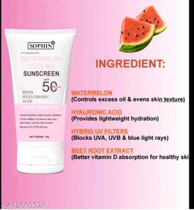 SOPHIN Watermelon Cooling Sunscreen SPF 50