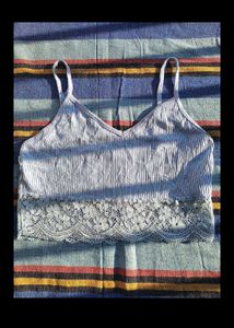 Blu Lace Trim Cami Top
