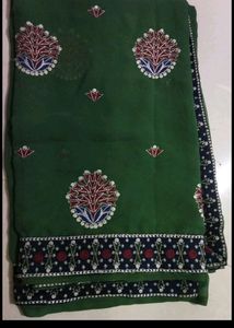 4 Combo Saree💚💗🧡💙