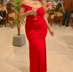 Designer Partywear : Red Floor Length