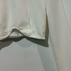 Zara padded shoulder top