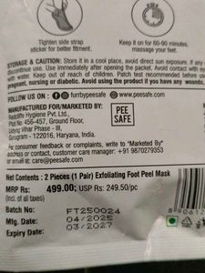 Furr Exfoliating Foot Peel Mask