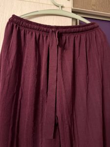 Maroon Palazzo Pants(Unused)