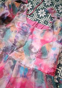 Huge Price Drop Multicolor Anarkali Georgette G