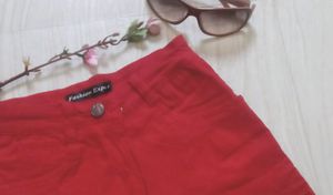 Tomato Red Shorts