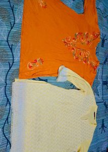 Chikankari Kurtis - Set of 2