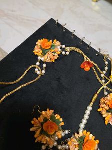 Orange Floral Set