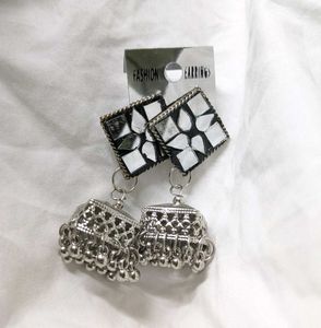 Oxidised Jhumka