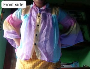 Multicolour Shirt Cum Shrug