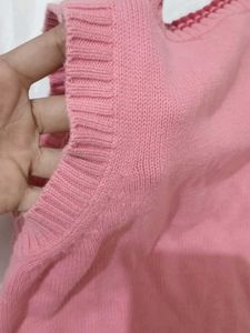Pink Knitted Vest