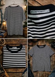 MONKEY CHIEF STRIPED TSHIRT