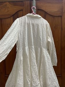 Very Pretty Cut Out White Dress