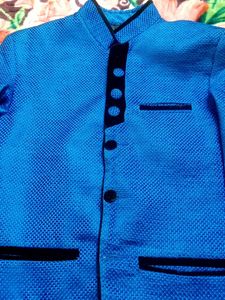 Stylish Blue Ethnic Jacket