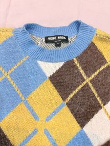 Argyle Knit Sweater