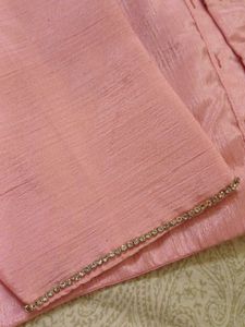 Peach Saree