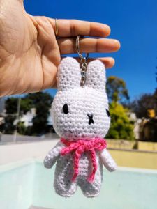 Crochet White Cute Muffy