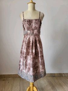 Floral Brocade Party Dress