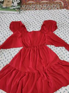 Red Backless Dress ❤️