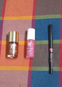 3 Items Combo Nailpolish ,Kajal