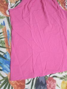 Pink Halter Neck Sleeveless Top