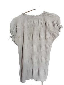 Beaded Pearls Grey Top