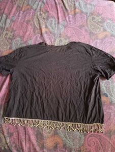 Jewel Embellished Crop Tee