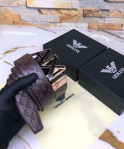 LV &amp; ARMANI PREMIUM QUALITY MENS BELT WD BOX